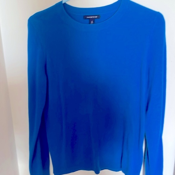 Lands' End Sweaters - 💯% cashmere Lands’ End blue crewneck sweater excellent condition